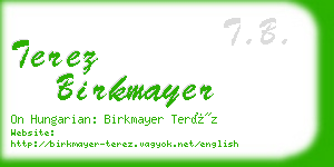 terez birkmayer business card